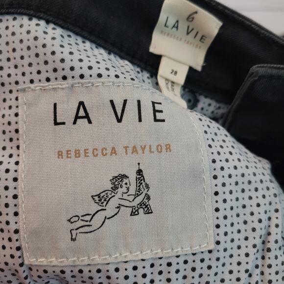 Rebecca Taylor La Vie Size 28 Black Skinny Jeans Essential 5 Pocket Design Denim - Picture 9 of 9